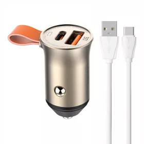   LDNIO 30W USB És USB-C Autós Töltőkábellel (C509Q-Type-C)