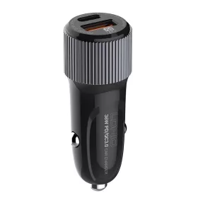   LDNIO C510Q USB És USB-C Autós Töltő + USB-C – Lightning Kábel (C510Q-Type-C-to-ligh)