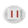 LDNIO 2 USB Autós Töltő /Lightning Kábel(C511Q-Lightning)