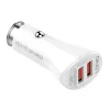 LDNIO 2 USB Autós Töltő MicroUSB Kábellel (C511Q-Micro)