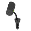 LDNIO Bluetooth FM transzmitter C705Q 2USB, USB-C + micro USB kábel (fekete)
