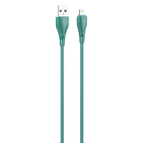   LDNIO 25W - 1m (Zöld) Lightning Töltőkábel (LS611-Lightning)