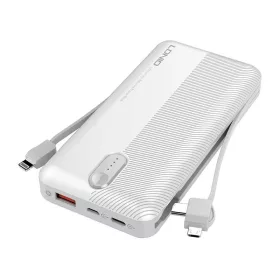 LDNIO 10000mAh (Fehér) Powerbank 3in1 Kábellel (PL1013)