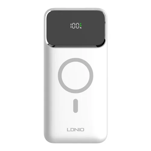 LDNIO 15W 10000mAh (Fehér) Powerbank /Gyorstöltés(PQ12)