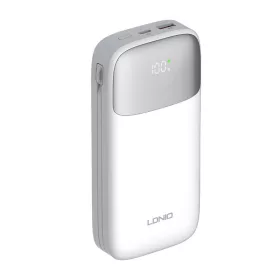   LDNIO 22.5W 20000mAh USB-C És Lightning (Fehér) Powerbank (PQ20)