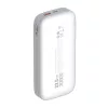 LDNIO 22.5W 20000mAh USB-C És Lightning (Fehér) Powerbank (PQ20)