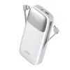 LDNIO 22.5W 20000mAh USB-C És Lightning (Fehér) Powerbank (PQ20)
