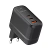 LDNIO 65W GaN USB-C Gyorstöltő (Fekete) (Q366)