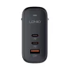 LDNIO 65W GaN USB-C Gyorstöltő (Fekete) (Q366)