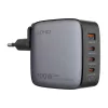 LDNIO 100W (Fekete) Hálózati Töltő, USB-A És 3x /USB-C Csatlakozó (Q408)