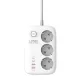 LDNIO 65W GaN (Fehér) Elosztó USB Töltővel (SE3436)