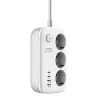 LDNIO 65W GaN (Fehér) Elosztó USB Töltővel (SE3436)