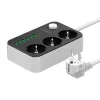 LDNIO 3 Aljzatos Elosztó 6 USB Port, 1.6m Kábel (SE3631)