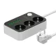 LDNIO 3 Aljzatos Elosztó 6 USB Port, 1.6m Kábel (SE3631)
