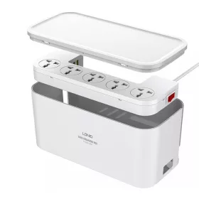   LDNIO (Fehér) Elosztó rendezővel, 5 AC, 3 USB, 2500W (SN5309)