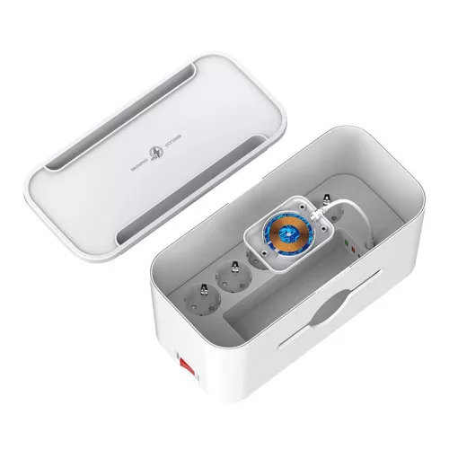 LDNIO SN5311W Management tápegység doboz vezeték nélküli töltővel 5x AC, 2x USB-A, 1x USB-C, 2 m