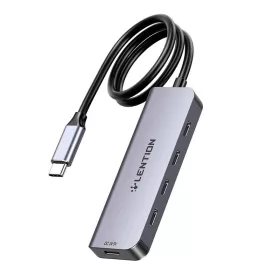   Lention 5in1 USB-C HUB 4x USB-C 5Gbps + USB-C 15W (CB-TP-CE31--0-6M-GR)