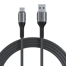   Lention CB-ACE-6A1M USB-A 3.1 - USB-C gyorstöltő kábel 6A 10Gbps 1m - fekete
