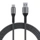 Lention CB-ACE-6A1M USB-A 3.1 - USB-C gyorstöltő kábel 6A 10Gbps 1m - fekete