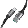 Lention CB-ACE-6A1M USB-A 3.1 - USB-C gyorstöltő kábel 6A 10Gbps 1m - fekete