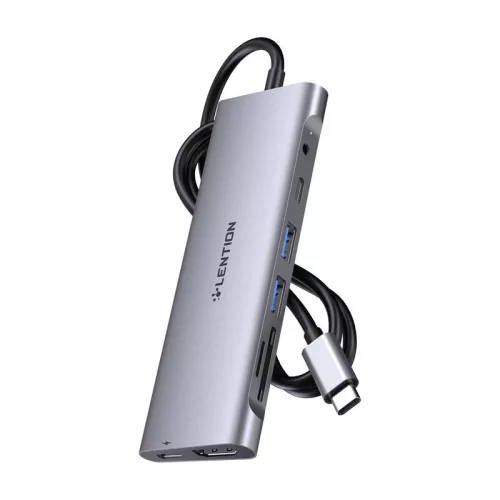 Lention adapter/hub 1m - szürke