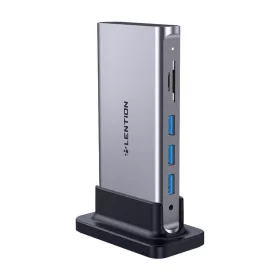   Lention USB-C Dokkolóállomás (Szürke) (CB-TP-D54HEACRNA-CCN)