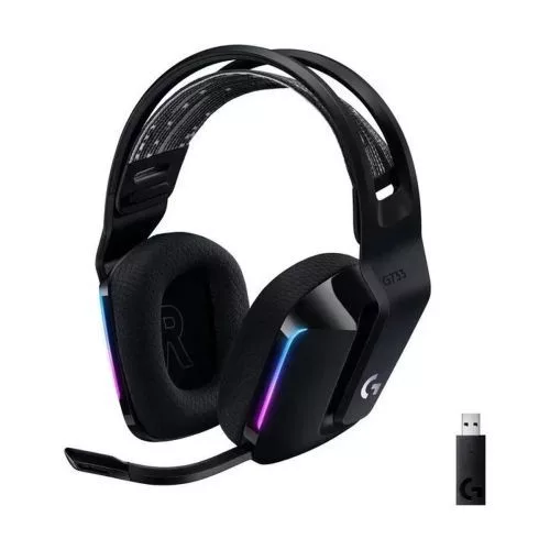 Logitech fejhallgató vezeték nélküli G733 Lightspeed – gamer, RGB (fekete)