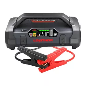   Lokithor JA302 powerbank és jump starter, 2500A, 10-150 PSI kompresszorral (fekete)