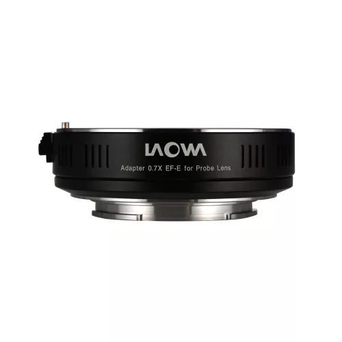 Laowa 0,7x fókusztáv-csökkentő/focal reducer Canon EF-Sony E adapter (24mm f/14 Probe objektív)