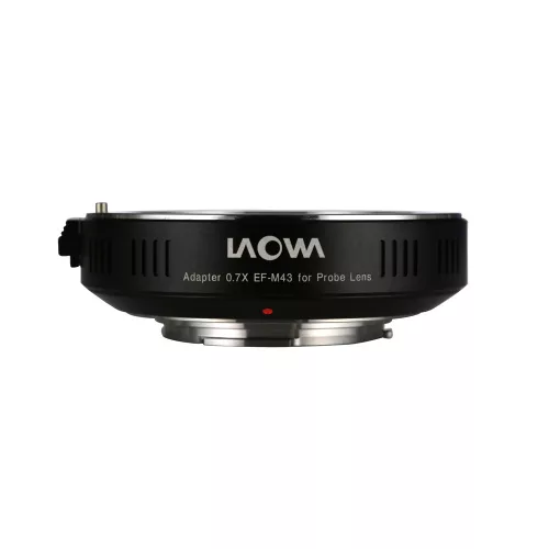 Laowa 0,7x fókusztáv-csökkentő/focal reducer Canon EF-Micro Four Thirds adapter (24mm f/14 Probe objektív)