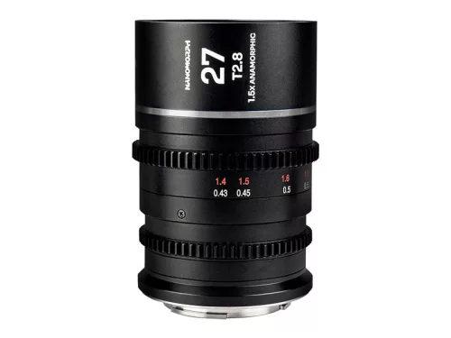 Laowa Nanomorph 27mm T2.8 1,5x anamorfikus objektív (ezüst becsillanás) - ARRI PL+Canon EF