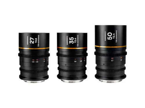 Laowa Nanomorph S35 Prime 3 db-os anamorfikus cine/filmes objektív szett (27mm, 35mm, 50mm, kék becsillanás) - Canon RF