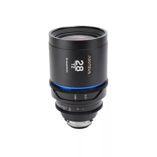 Laowa Proteus 2X Anamorphic 28mm T2 anamorfikus cine/filmes objektív (kék becsillanás - méter skála) - ARRI PL + Canon EF