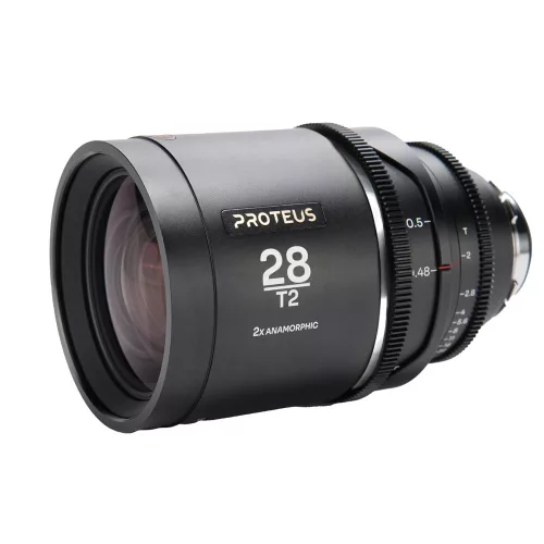 Laowa Proteus 2X Anamorphic 28mm T2 anamorfikus cine/filmes objektív (ezüst becsillanás - méter skála) - ARRI PL + Canon EF