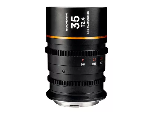 Laowa Nanomorph 35 mm T2.4 1,5x anamorfikus objektív (borostyán sárga becsillanás) - Canon RF
