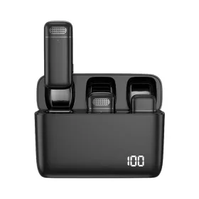   LUXCEO M6 2.4GHz Vezeték nélküli Mikrofon Kit (Apple iOS/ iPhone Lightning csatlakozóval) | 2+1