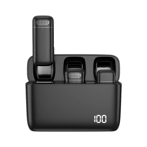 LUXCEO M6 2.4GHz Vezeték nélküli Mikrofon Kit (Apple iOS/ iPhone Lightning csatlakozóval) | 2+1