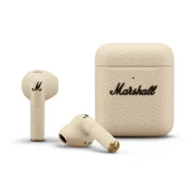   Marshall Minor IV TWS Bluetooth vezeték nélküli in-ear fülhallgató BT 5.3, Active aktív zajszűrős, Qi vezeték nélküli Charging (krém)