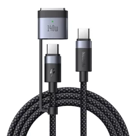   Mcdodo CA-01402  2in1 USB-C USB-C + Magsafe 3 kábel - 2m (fekete)