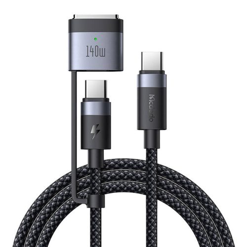 Mcdodo CA-01402  2in1 USB-C USB-C + Magsafe 3 kábel - 2m (fekete)