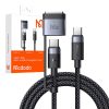 Mcdodo CA-01402  2in1 USB-C USB-C + Magsafe 3 kábel - 2m (fekete)
