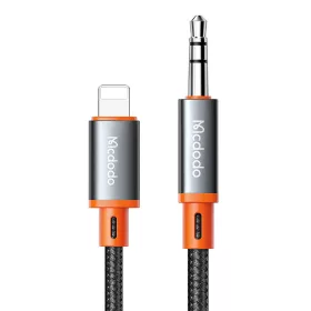   Mcdodo CA-0780 Lightning 3.5mm-es mini jack 3.5mm-es AUX kábel, 1.2m (fekete)