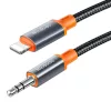 Mcdodo CA-0780 Lightning 3.5mm-es mini jack 3.5mm-es AUX kábel, 1.2m (fekete)