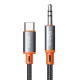 Mcdodo CA-0820 USB-C 3,5mm-es mini jack 3,5mm-es AUX kábel, 1,2 m (fekete)