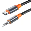 Mcdodo CA-0820 USB-C 3,5mm-es mini jack 3,5mm-es AUX kábel, 1,2 m (fekete)