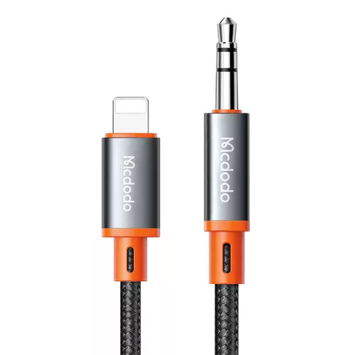 Mcdodo CA-0890 Lightning -mini jack 3,5mm-es AUX kábel, 1,8m (fekete)