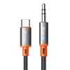 Mcdodo CA-0900 USB-C -mini jack 3,5mm-es AUX kábel, 1,8m (fekete)