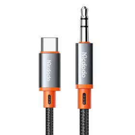   Mcdodo CA-0900 USB-C -mini jack 3,5mm-es AUX kábel, 1,8m (fekete)