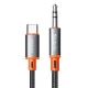 Mcdodo CA-0900 USB-C -mini jack 3,5mm-es AUX kábel, 1,8m (fekete)