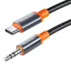 Mcdodo CA-0900 USB-C -mini jack 3,5mm-es AUX kábel, 1,8m (fekete)